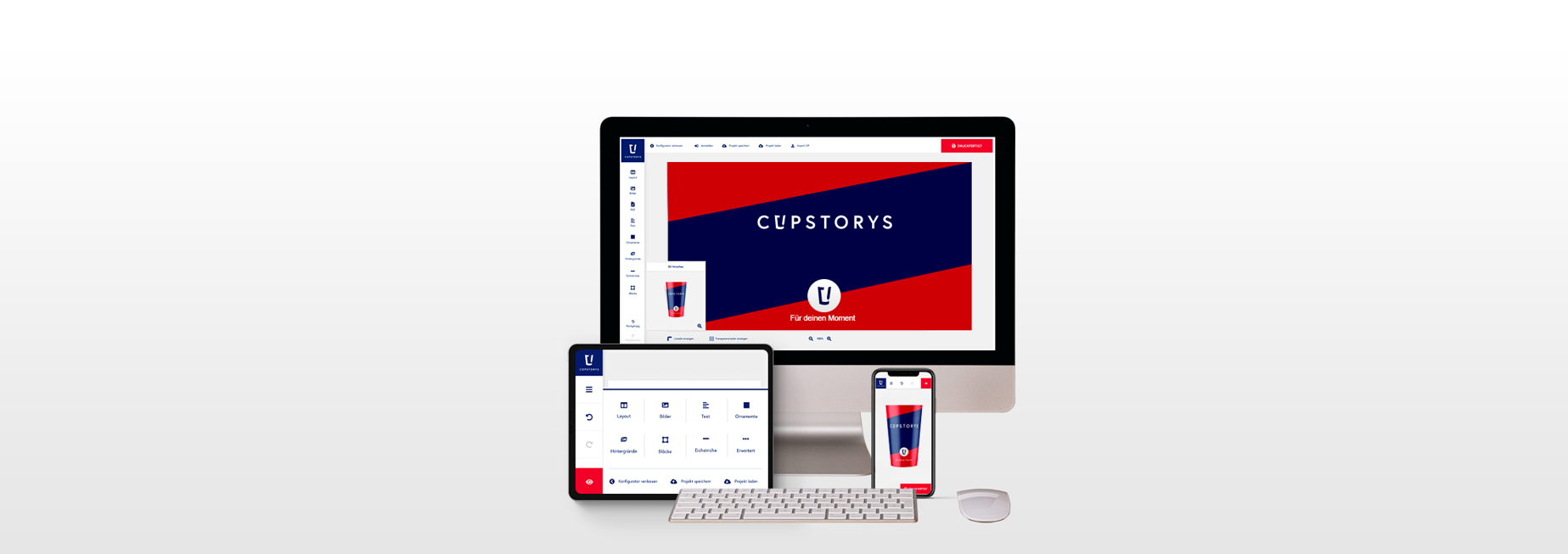 Reclamebekers ontwerpen en bedrukken op cupstorys.nl